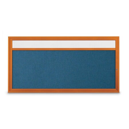 United Visual Products Slim Enclosed Corkboard, 36"x36", Black Alum Frame/Medium Grey UVEB3636-BLACK-MEDGRY